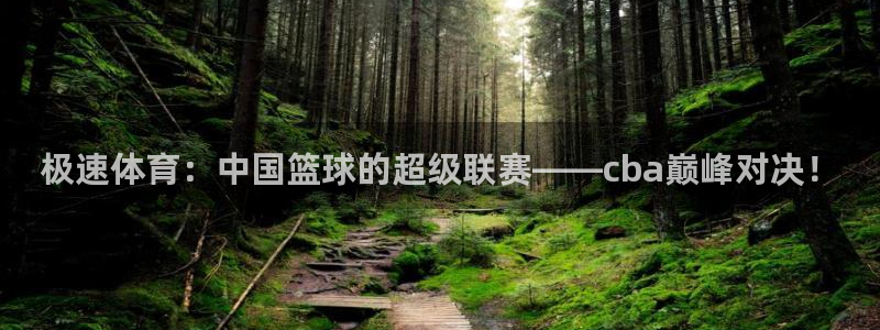 极速体育：中国篮球的超级联赛——cba巅峰对决！